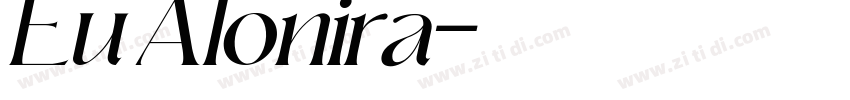 Eu Alonira字体转换